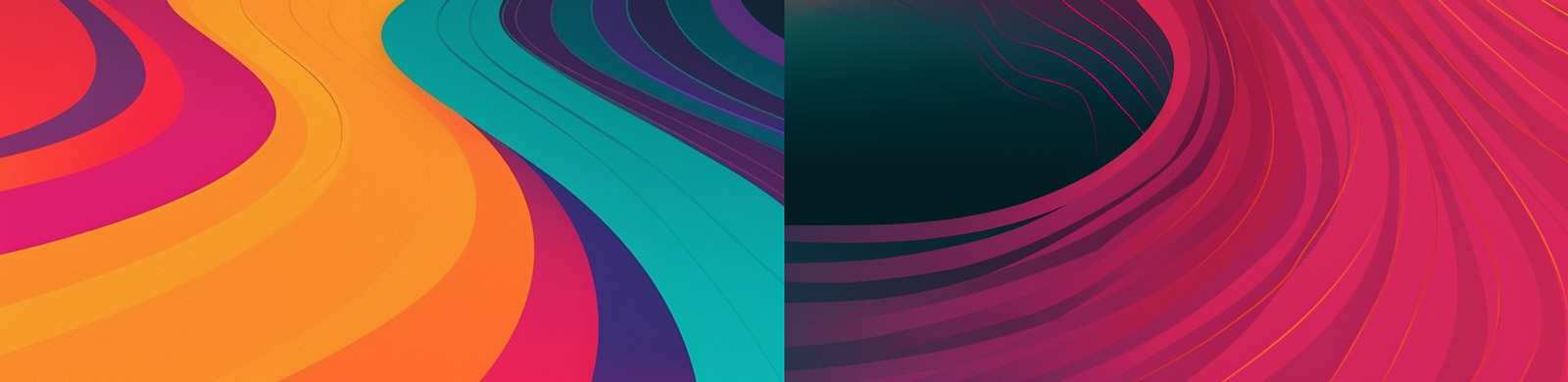 彩色山脉曲线艺术设计midjourney关键词