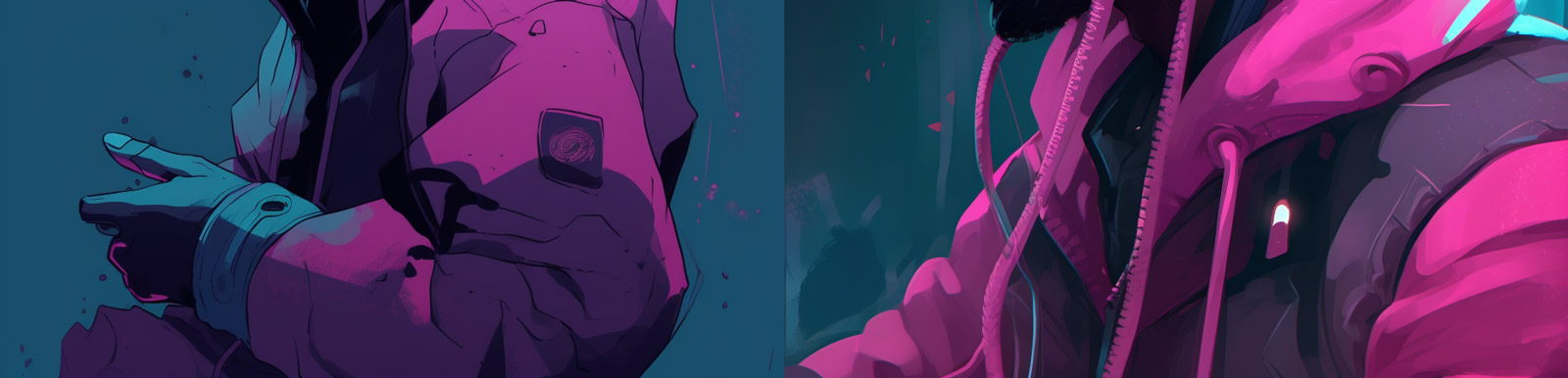 赛博朋克潮流黑人青年Midjourney咒语