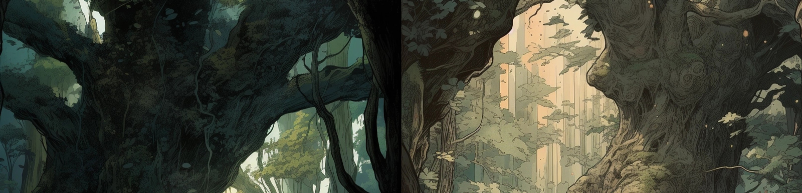 森林探险动画Midjourney咒语