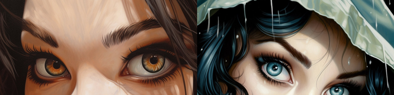 超现实动漫人物眼睛Midjourney咒语