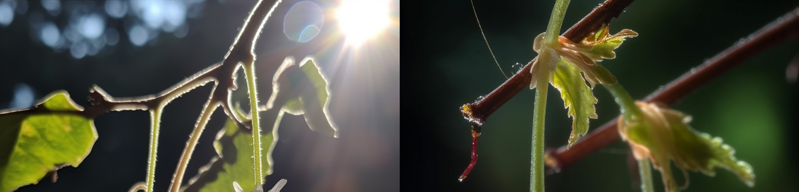 科技外星花朵特写Midjourney关键词