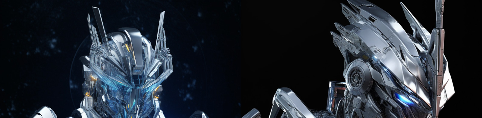 科技铠甲高达机器人Midjourney关键词