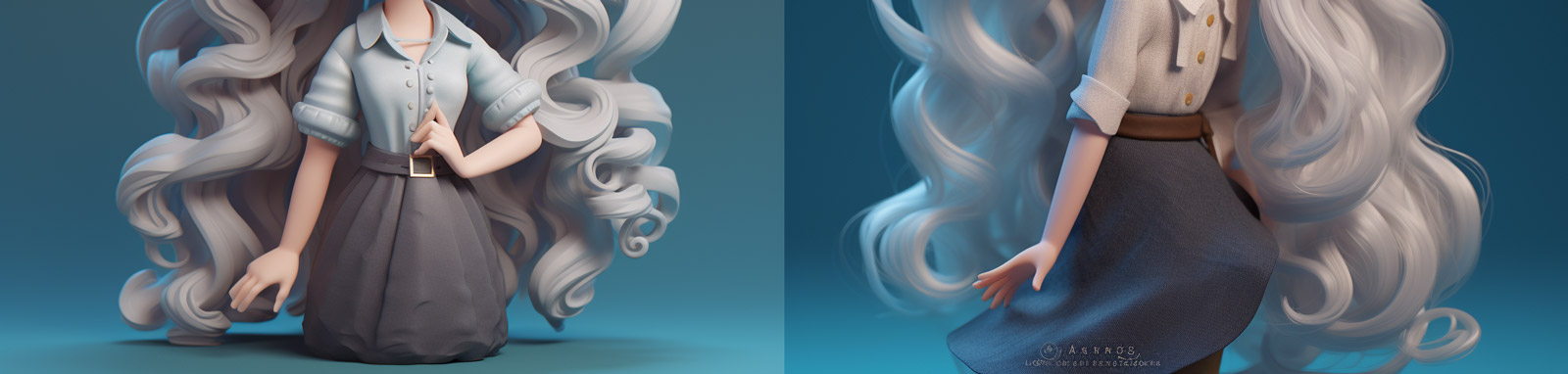 泡泡玛特可爱女孩IP手办midjourney关键词