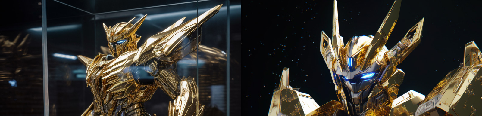 机甲战士高达机器人Midjourney关键词