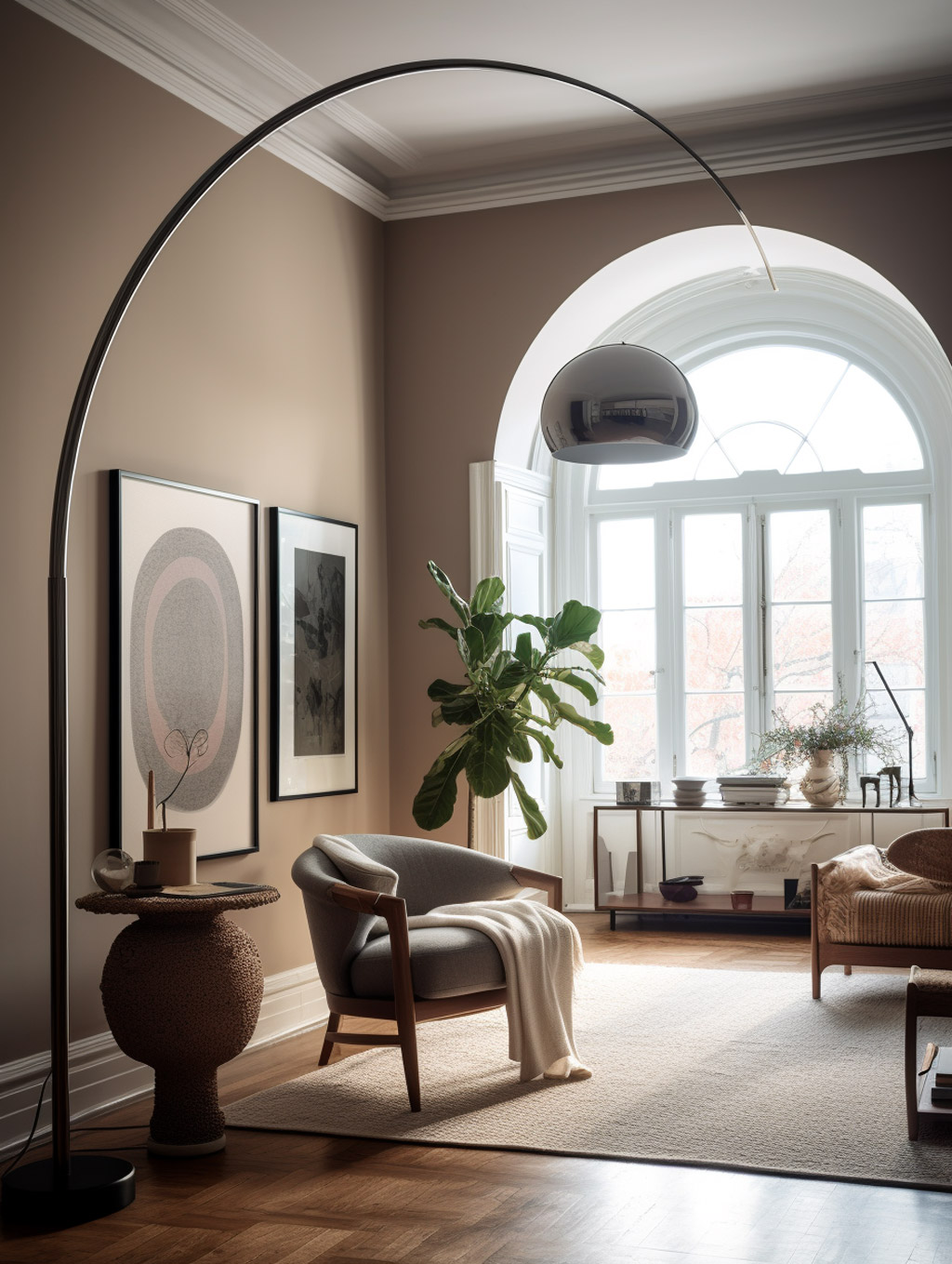 室内装修设计客厅沙发Midjourney咒语-Ai宇宙吧-