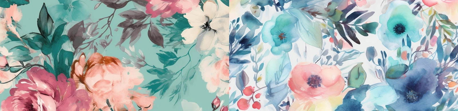 碎花无缝图案Midjourney咒语