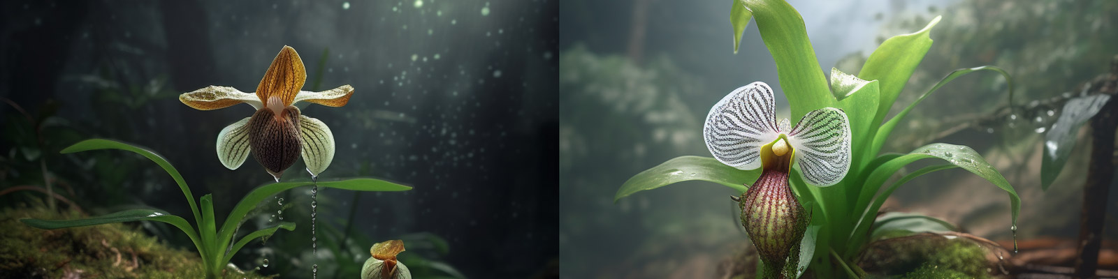 雨后清晨露水植物Midjourney关键词