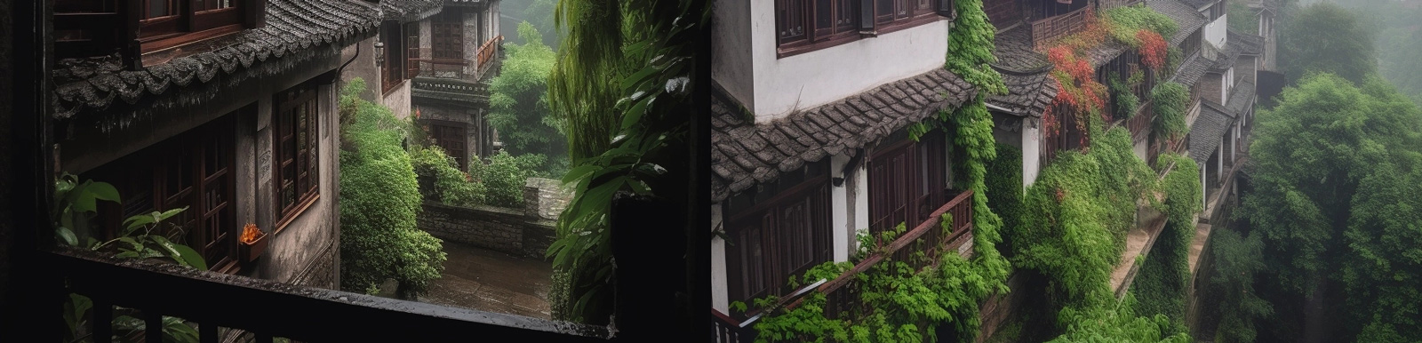 张家界江南建筑Midjourney咒语