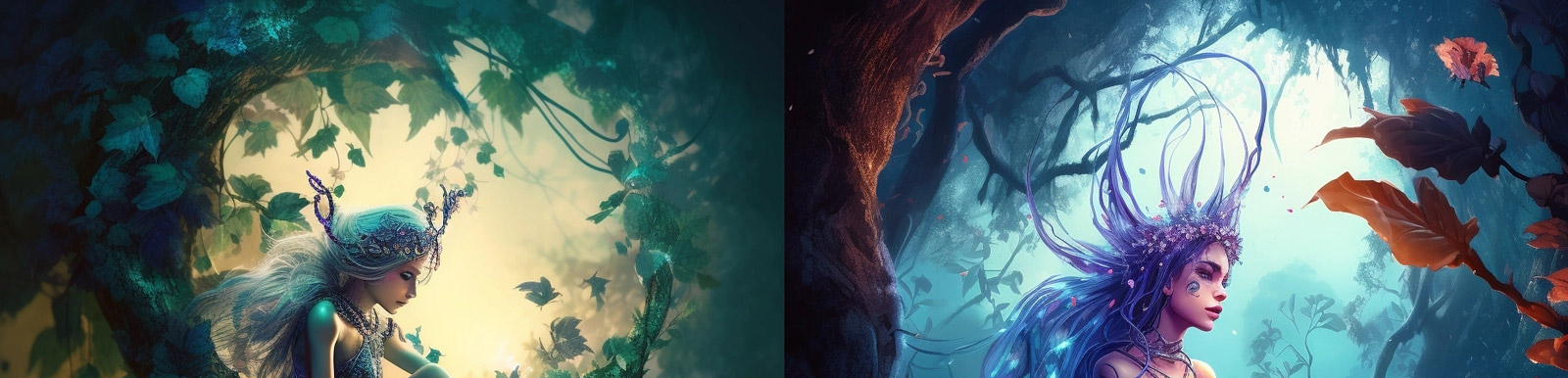 创意概念仙女插画Midjourney咒语