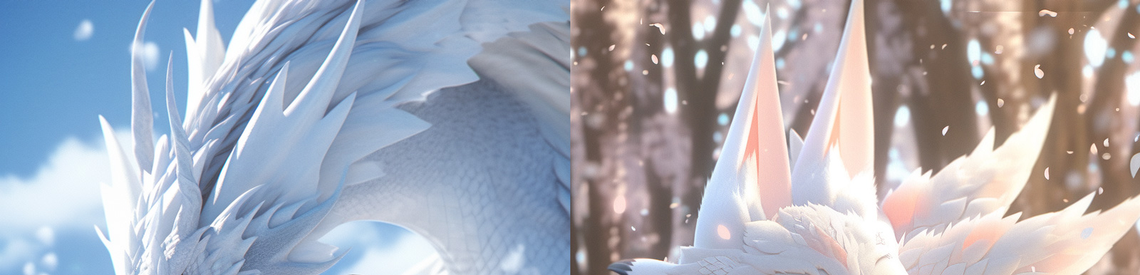 神话仙境小白龙Midjourney关键词