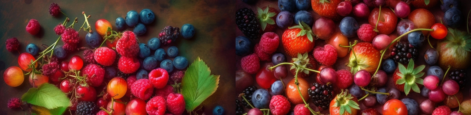 新鲜浆果背景Midjourney咒语