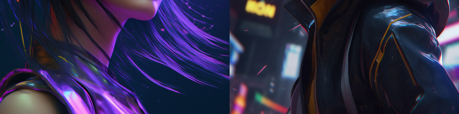 赛博朋克动漫女孩形象Midjourney关键词