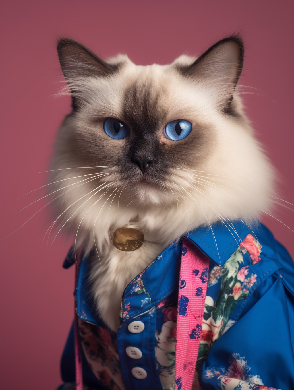 时尚布偶猫封面Midjourney关键词 - Ai宇宙吧--Ai宇宙吧-