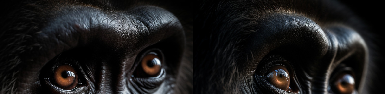 黑色大猩猩摄影Midjourney咒语