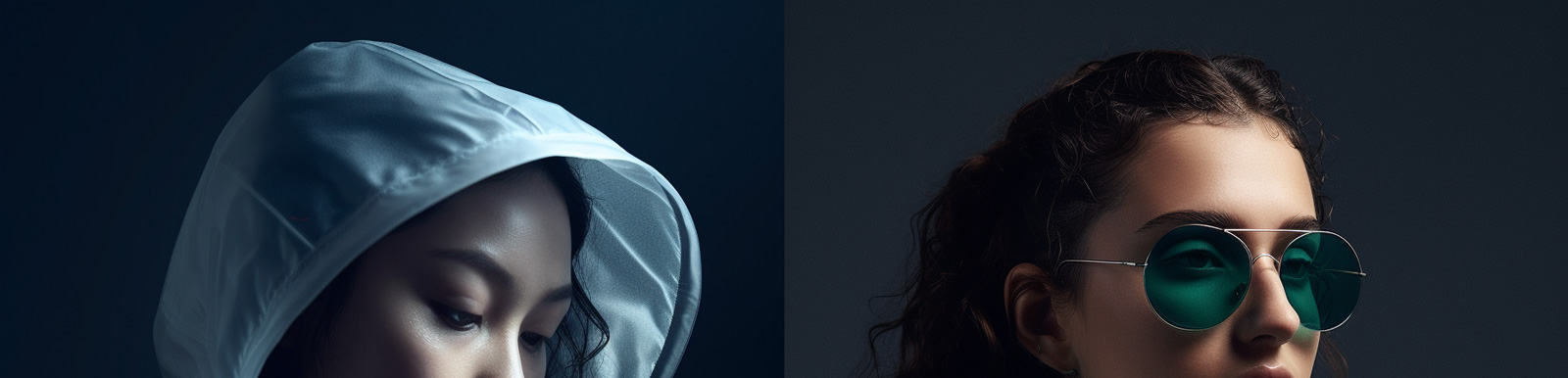 时尚女孩防晒服模特广告Midjourney关键词