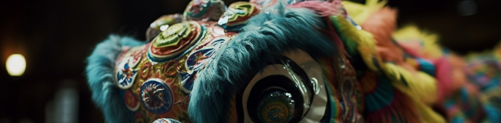 中国风舞狮Midjourney关键词