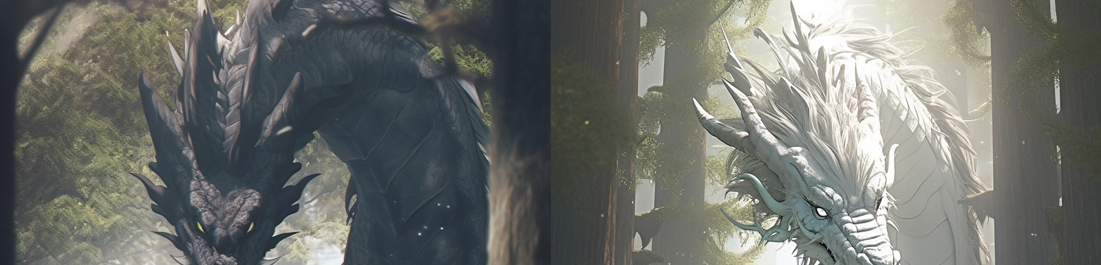 梦幻巨龙童话故事Midjourney关键词