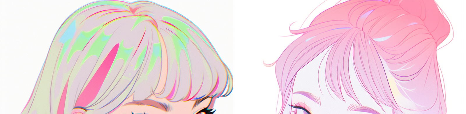 动漫卡通女孩Midjourney关键词