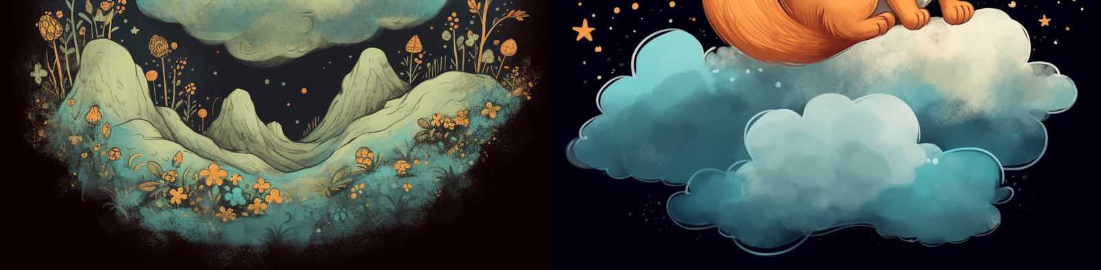 星空下的小狐狸Midjourney关键词