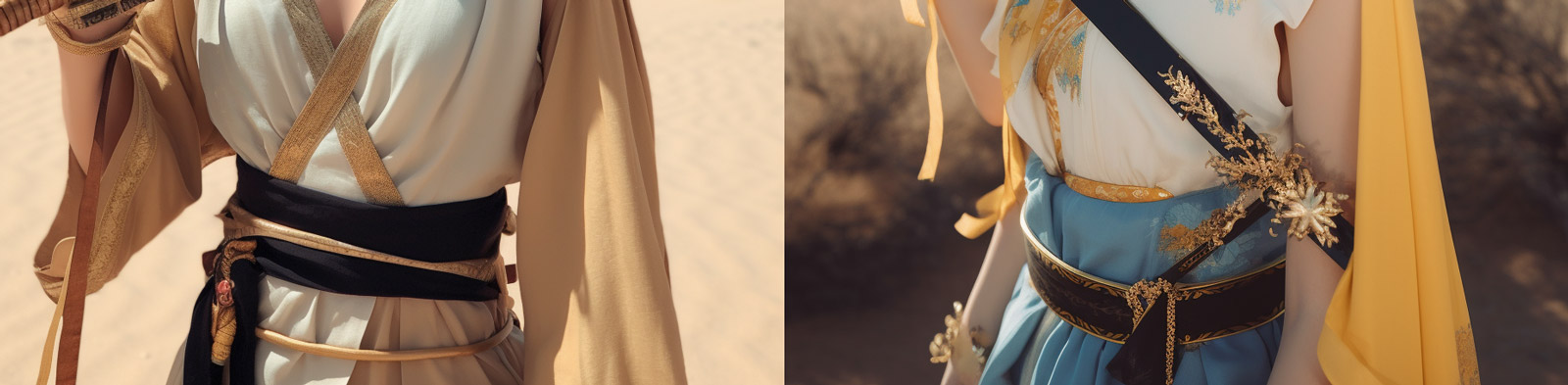 中国武术女孩动作Midjourney关键词