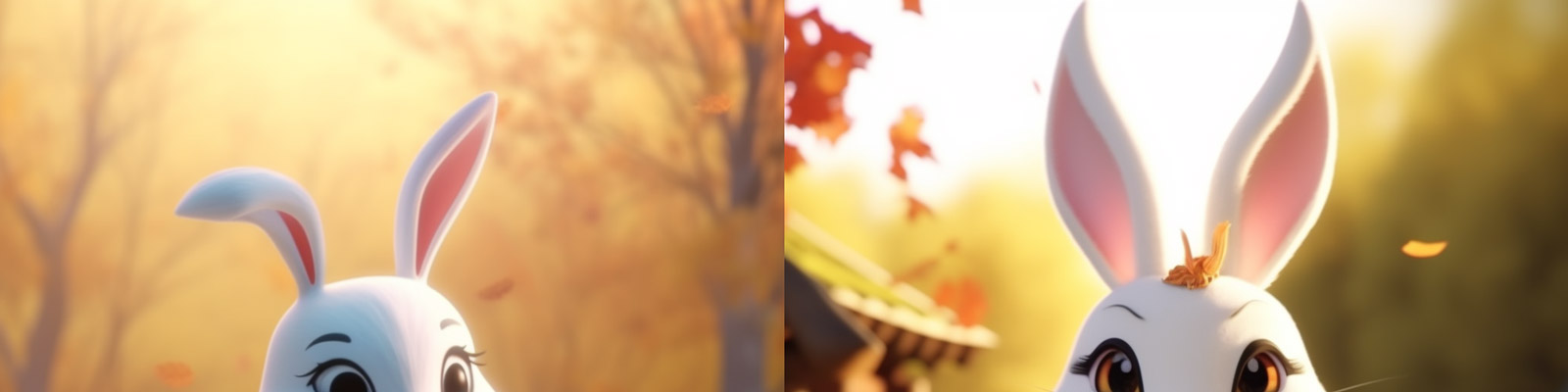 古风汉服小兔子形象Midjourney咒语