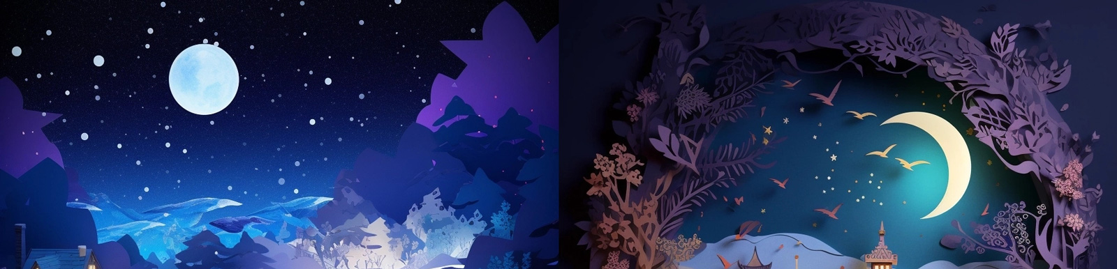 古风建筑插图Midjourney关键词