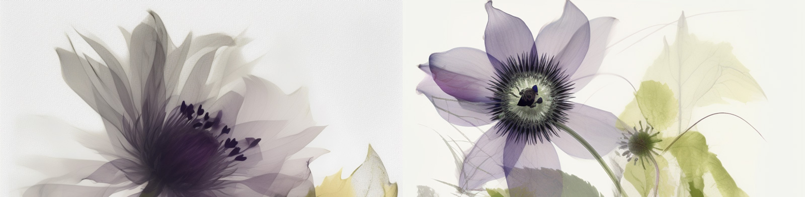 抽象鲜花水墨画Midjourney关键词