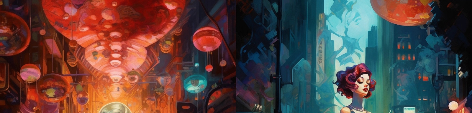 东京夜景美女插图Midjourney关键词