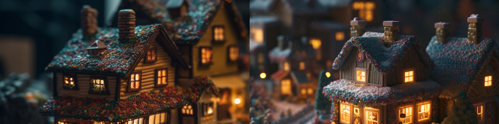 微观童话小屋模型Midjourney关键词