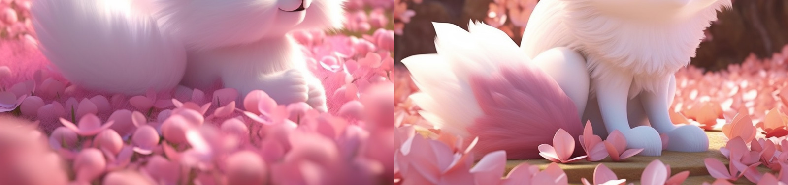 童话粉色狐狸模型Midjourney咒语