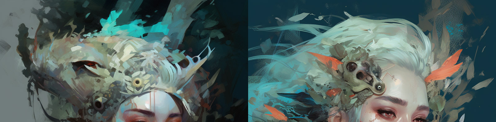 幻想动漫女孩形象midjourney关键词