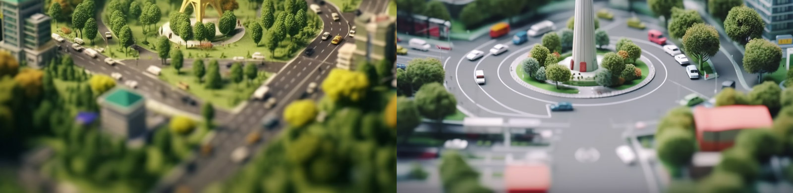 微型上海建筑粘土模型midjourney关键词