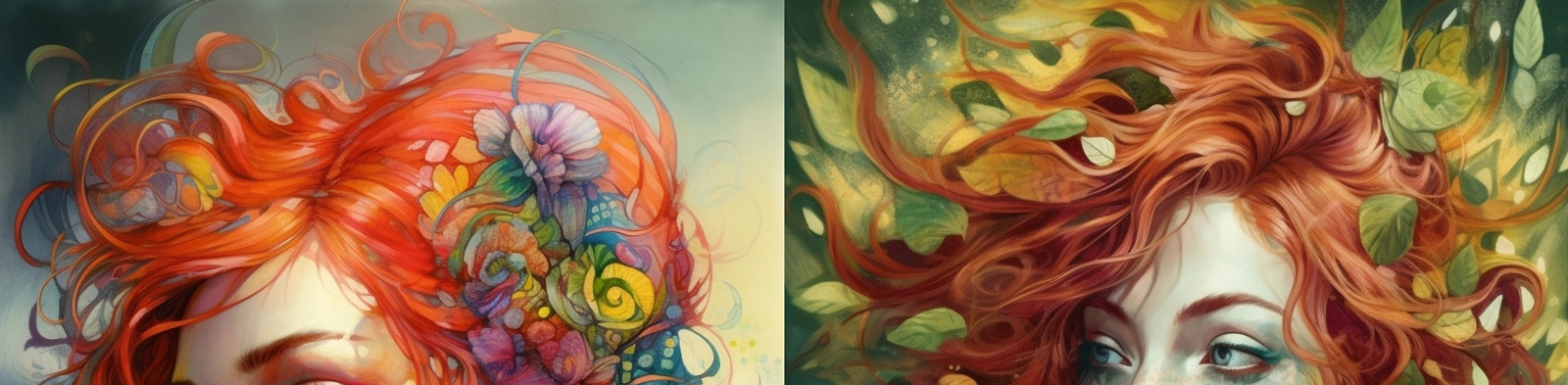 艺术画作女孩Midjourney关键词