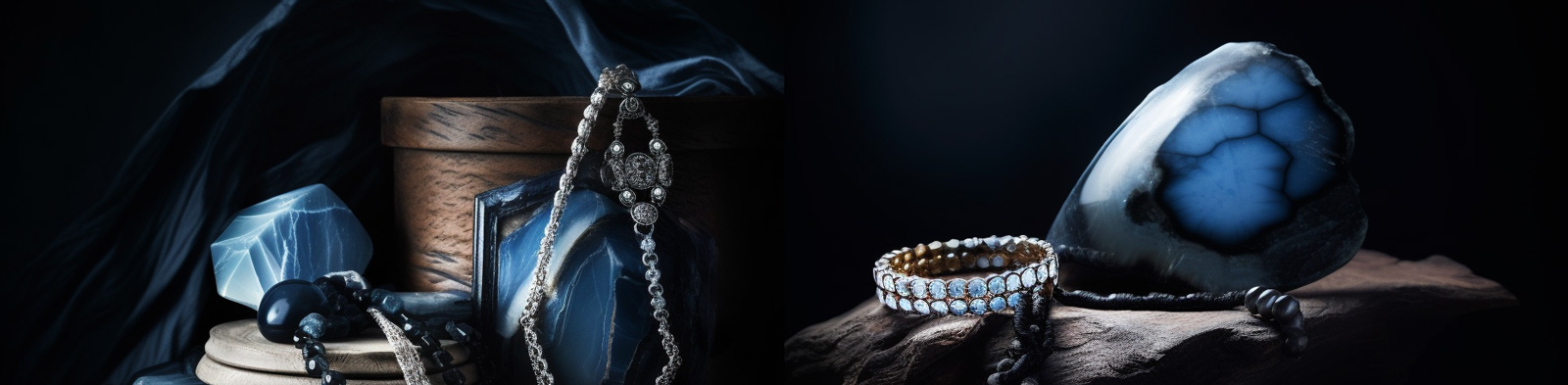 蓝宝石珠宝设计Midjourney关键词