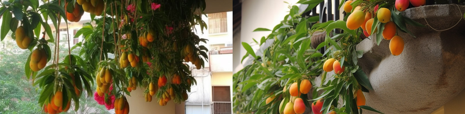 创意阳台悬挂芒果Midjourney咒语