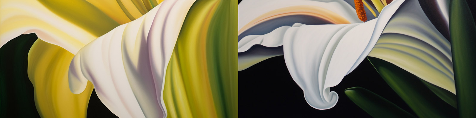 百合花特写油画背景midjourney关键词