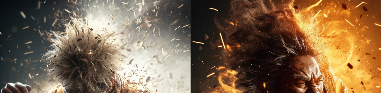 孙悟空炸裂动作特效Midjourney关键词