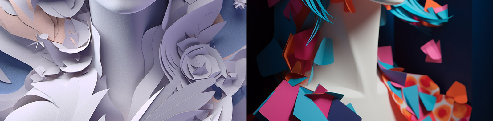 创意纸艺术动漫女孩Midjourney关键词