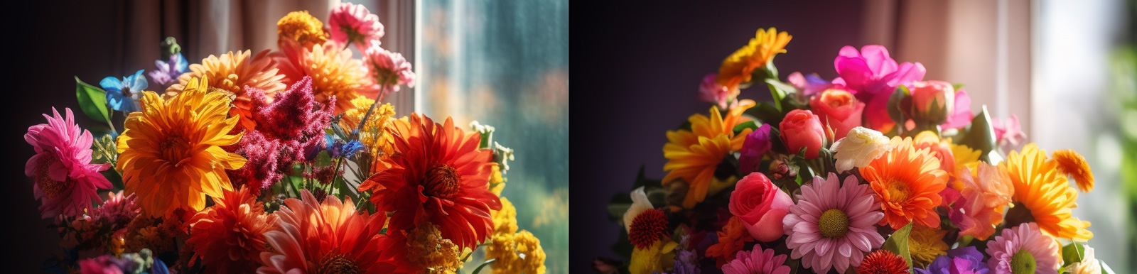 清晨花束阳光Midjourney关键词