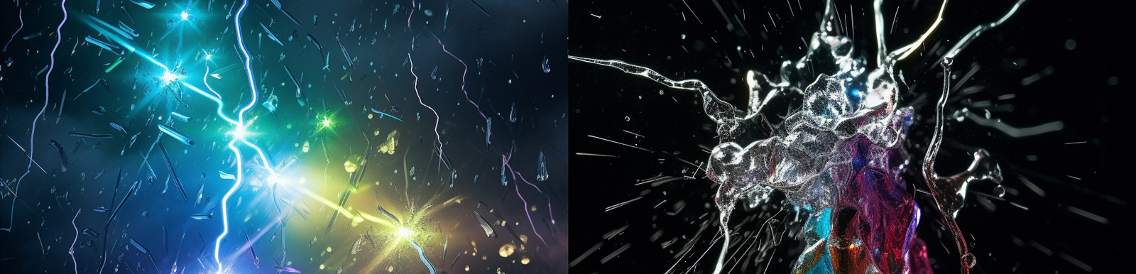 透明彩色水晶宝石Midjourney咒语