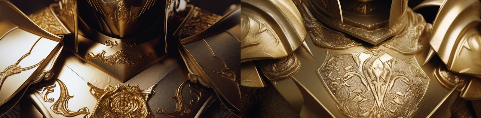 金色盔甲战士形象Midjourney关键词