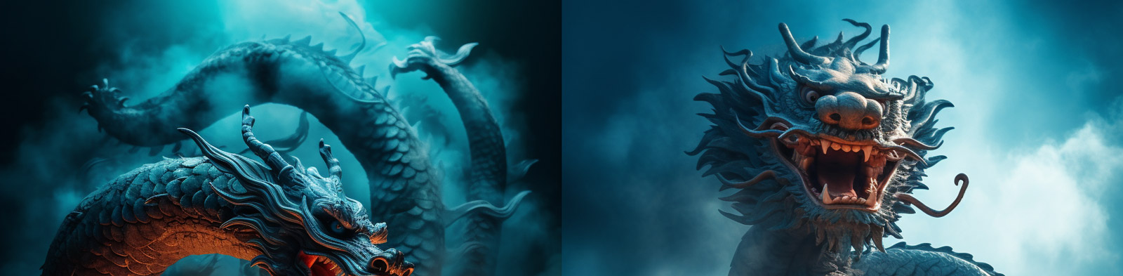 中国武术对抗青龙Midjourney咒语