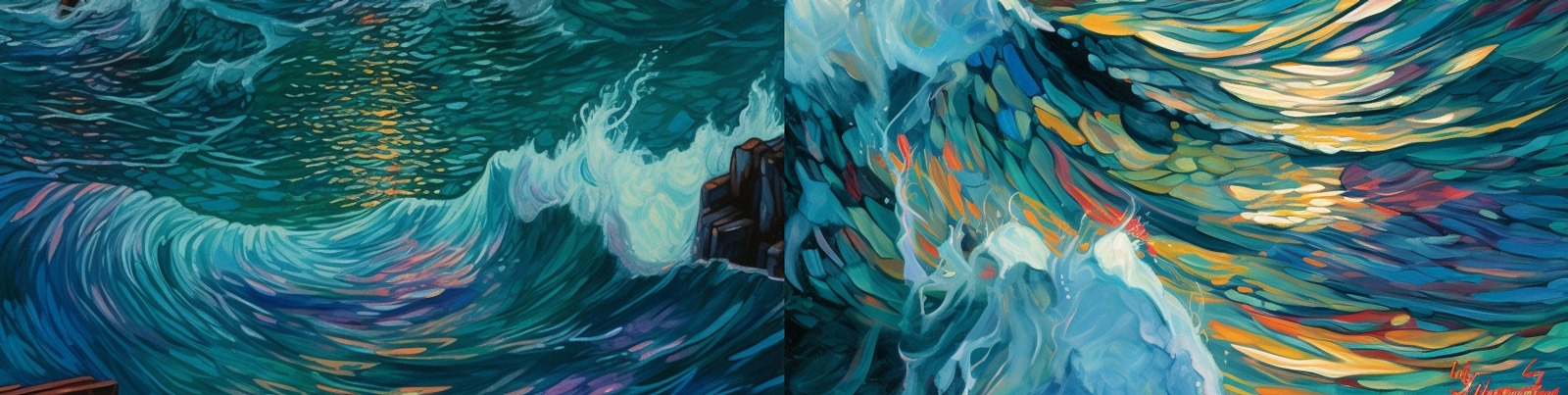 海边灯塔水彩画midjourney关键词