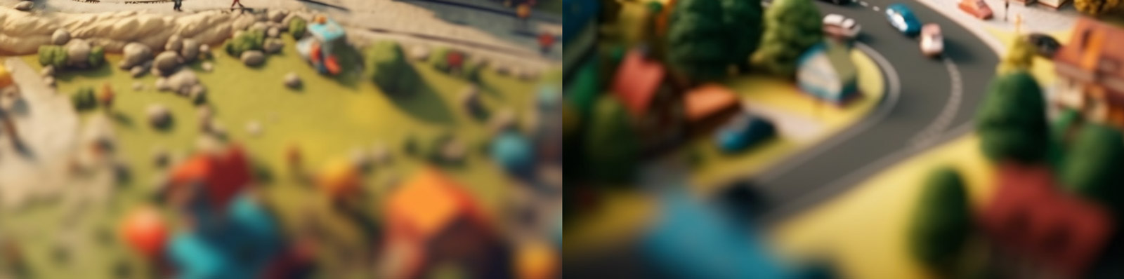 微观城市房屋建筑Midjourney关键词