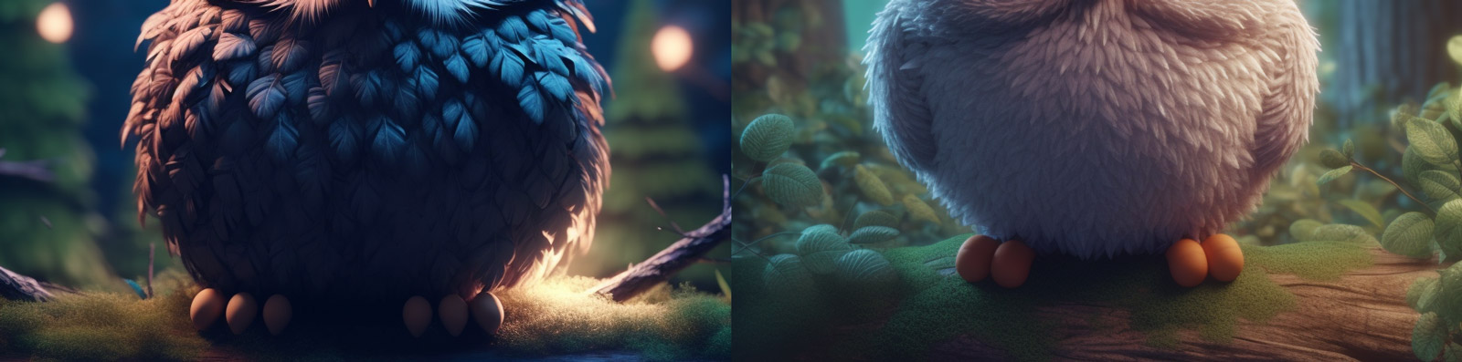 呆萌可爱猫头鹰Midjourney关键词