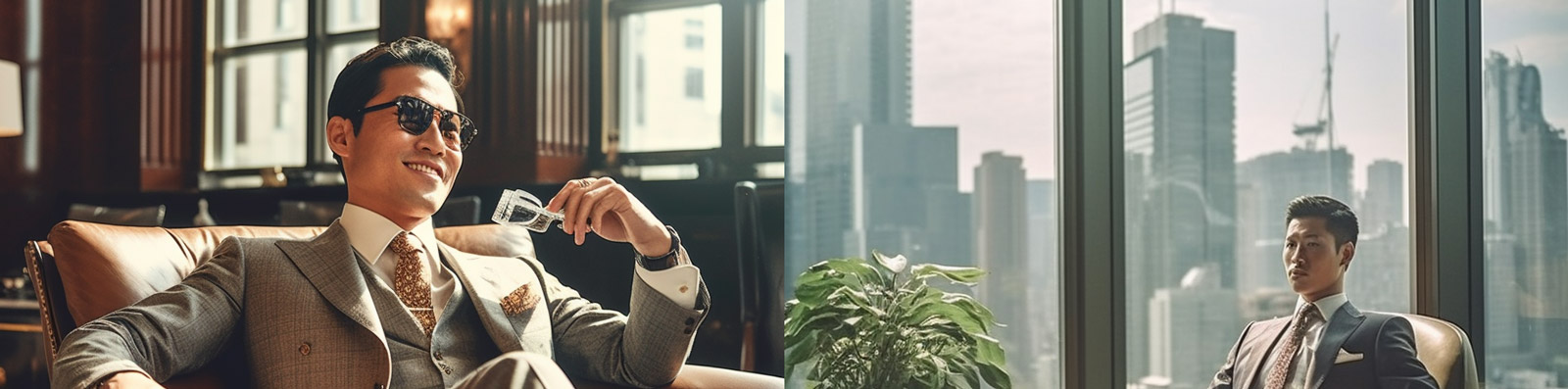 成功男士封面摄影Midjourney关键词