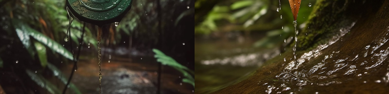 自然森林雨水飞镖Midjourney关键词