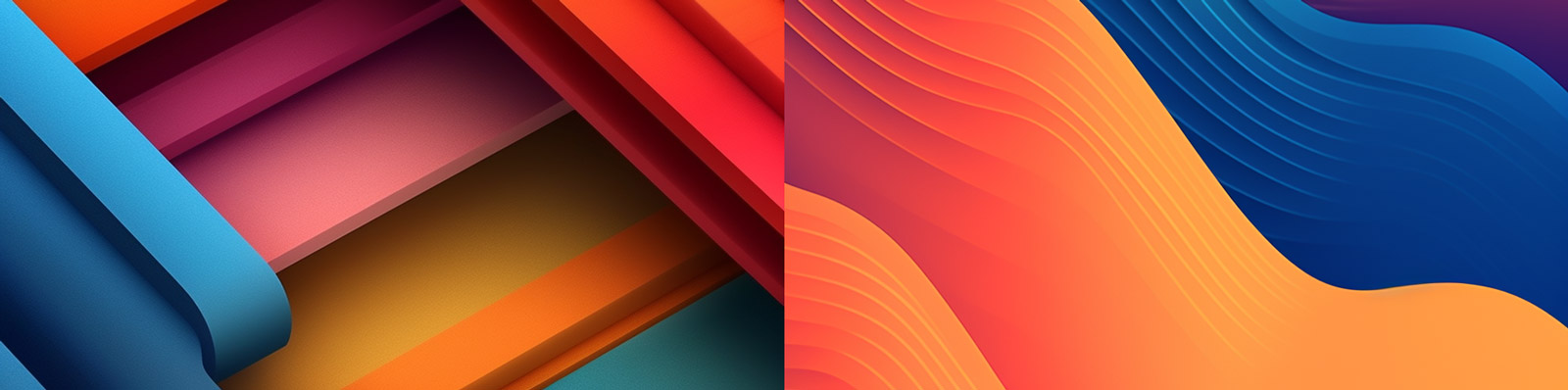 炫彩线条图形背景Midjourney关键词