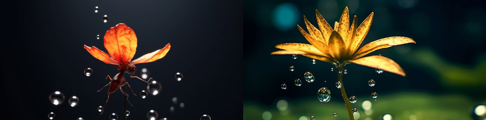 大自然生物发光体Midjourney关键词