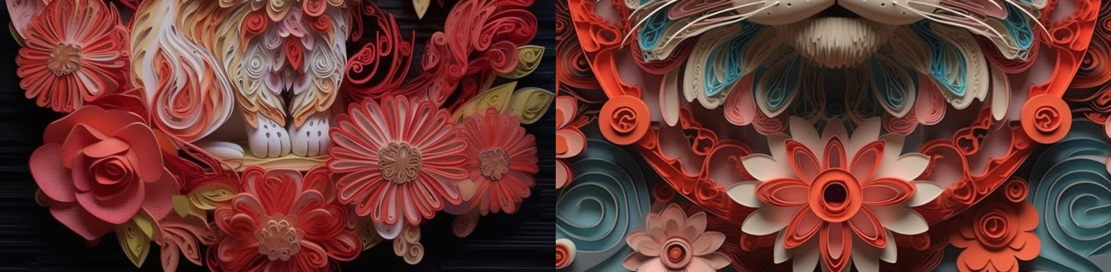 纸艺术羽毛猫咪Midjourney关键词